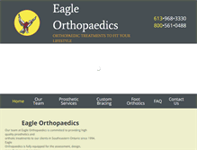 Tablet Screenshot of eagleorthopaedics.com